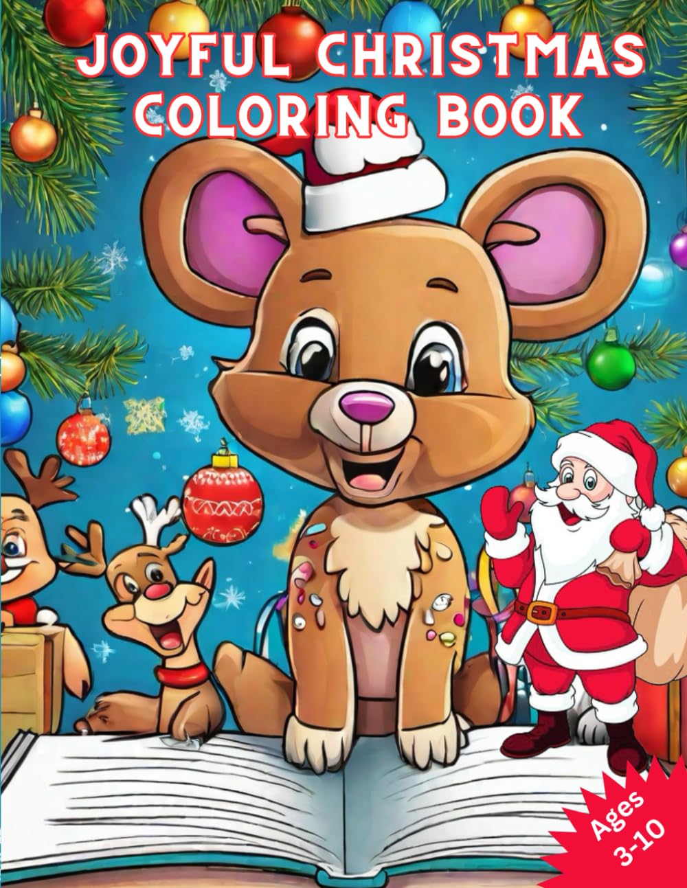 Joyful Christmas Coloring Book for Kids