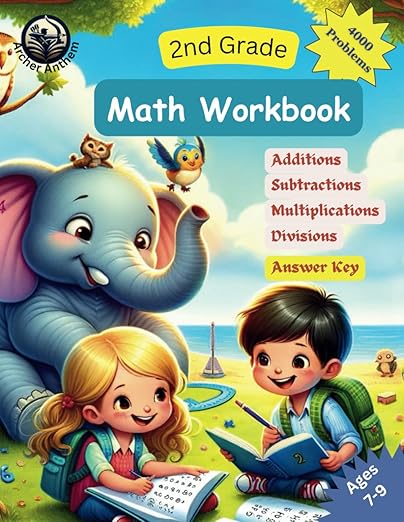 2nd Grade Math Workbook - Essential Practice in Addition, Subtraction, Multip...