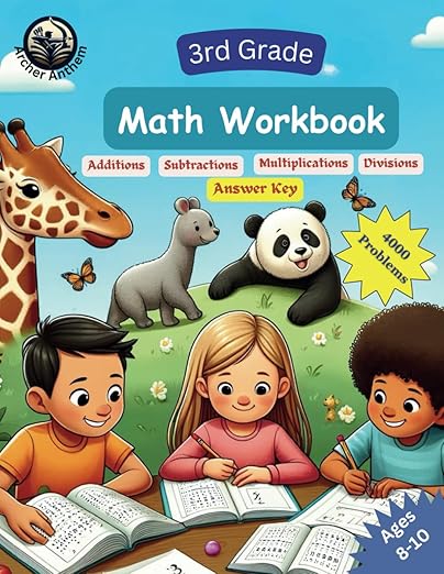 3rd Grade Math Workbook - Comprehensive Practice in Addition, Subtraction, Mu...