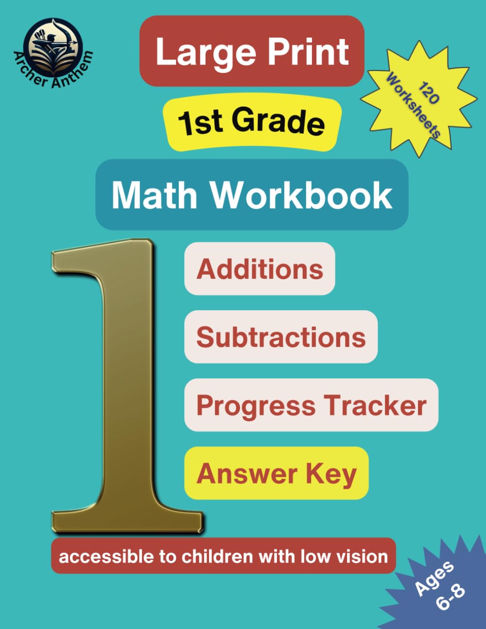 Large Print 1st Grade Math Workbook - Mastering Addition and Subtraction