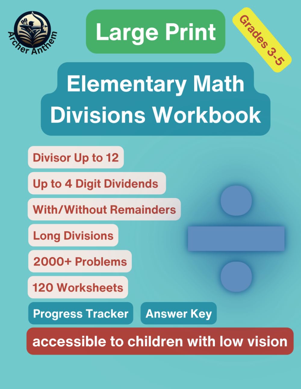 Large Print Elementary Divisions Workbook