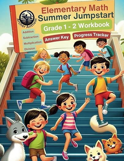 Elementary Math Summer Jumpstart Grade 1-2 Workbook