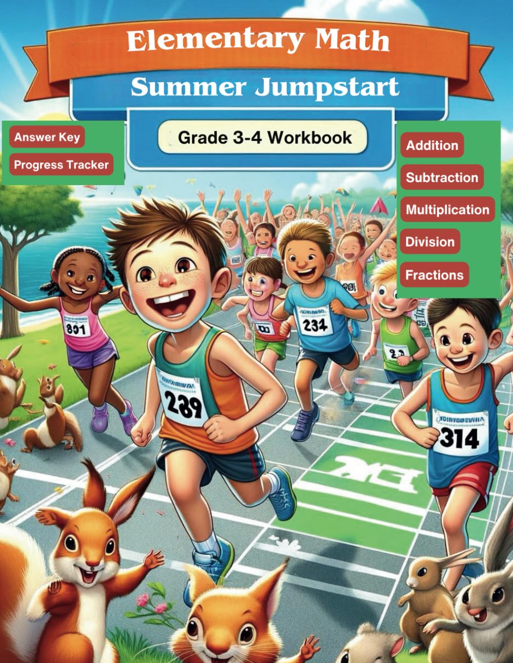 Elementary Math Summer Jumpstart Grade 3-4 Workbook