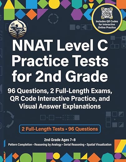 NNAT Level C Practice Tests for 2nd Grade