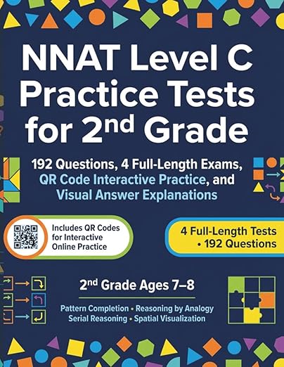 NNAT Level C Practice Tests for 2nd Grade